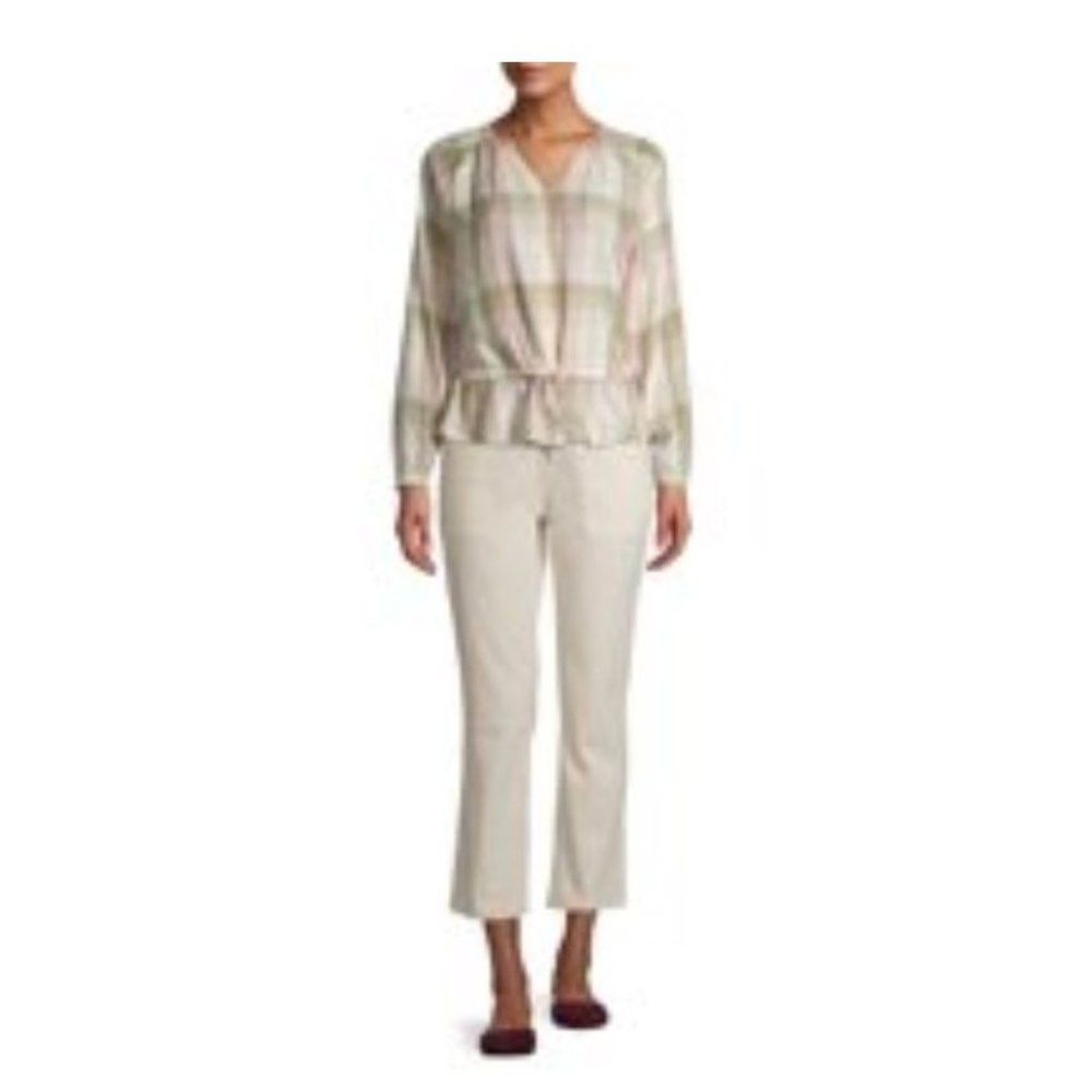 Utility High Rise Straight Leg Cream Pants Sz 10 - Buy 4 Items Get 25% Off - Picture 4 of 7